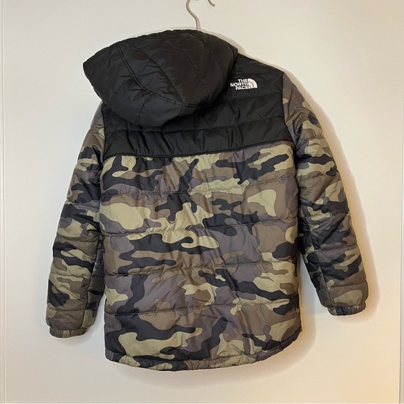 The North Face Kids Camouflage Reversible Puffer Coat With Hood XS - Picture 7 of 9